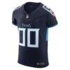 Tennessee Titans Nike Vapor F.U.S.E. Elite Custom Jersey - Navy - Side View
