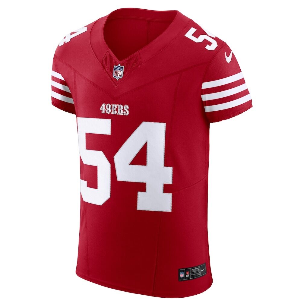 Fred Warner San Francisco 49ers Nike Team Vapor F.U.S.E. Elite Jersey - Scarlet