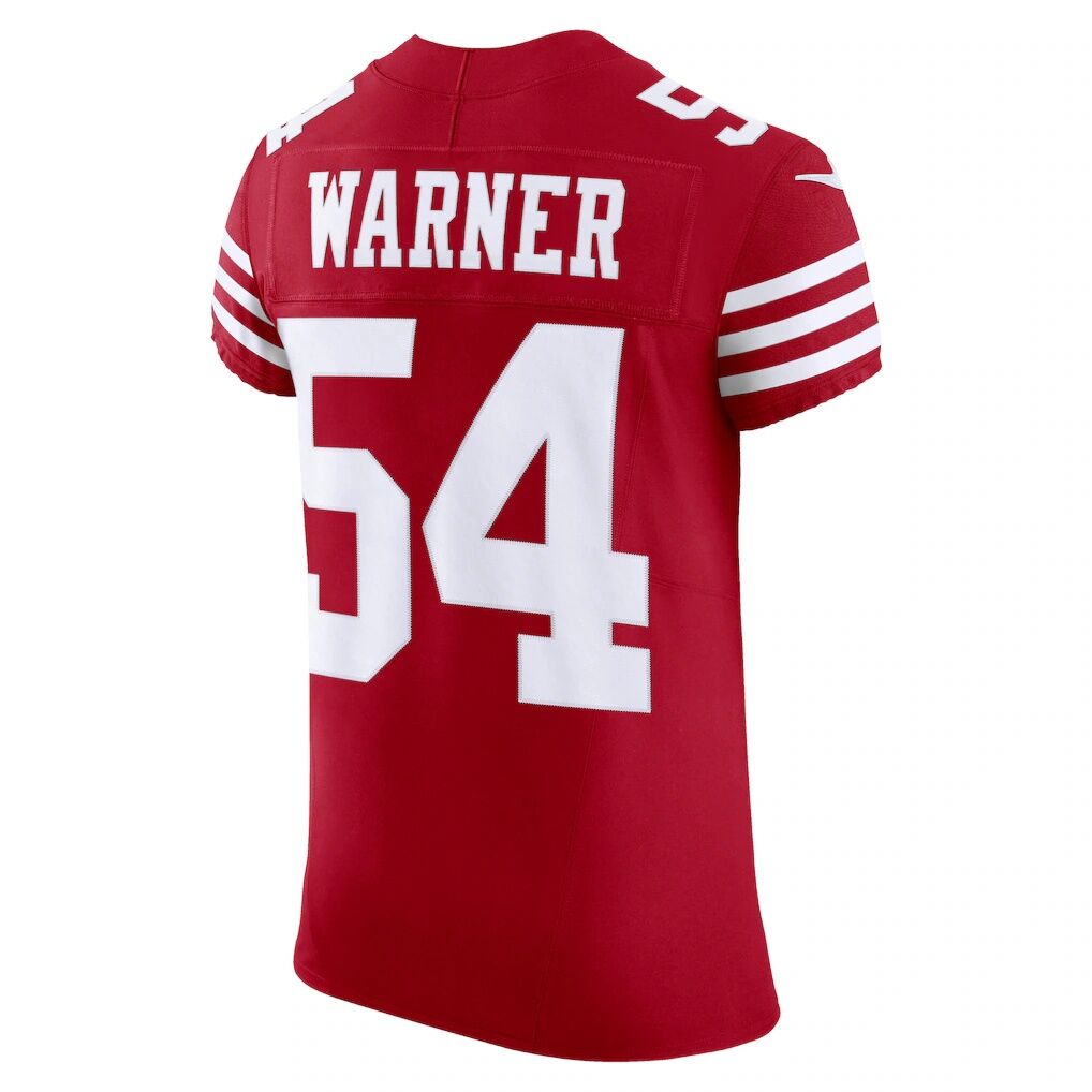 Fred Warner San Francisco 49ers Nike Team Vapor F.U.S.E. Elite Jersey - Scarlet