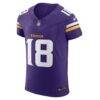 Justin Jefferson Minnesota Vikings Nike Team Vapor F.U.S.E. Elite Jersey - Purple - Alt1