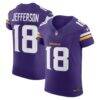 Justin Jefferson Minnesota Vikings Nike Team Vapor F.U.S.E. Elite Jersey - Purple - Front View