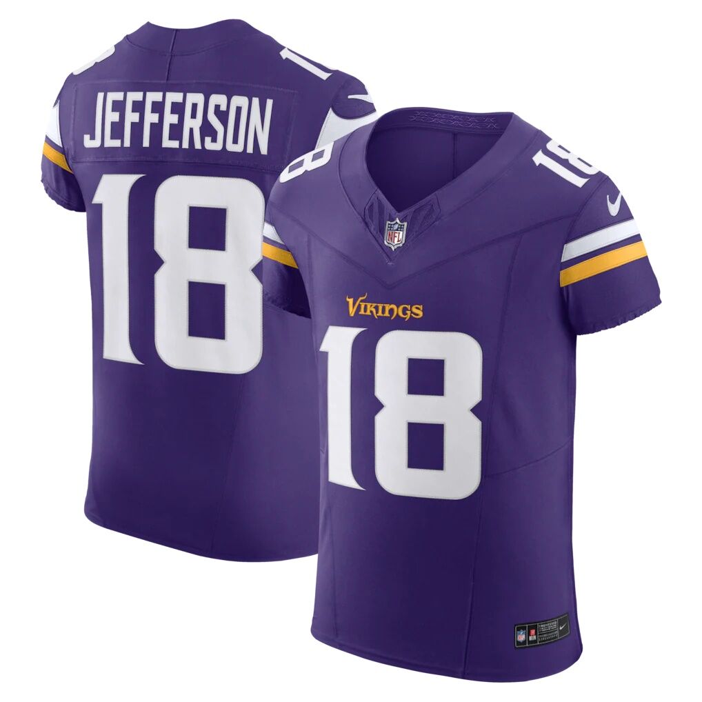 Justin Jefferson Minnesota Vikings Nike Team Vapor F.U.S.E. Elite Jersey