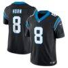 Jaycee Horn Carolina Panthers Nike Vapor F.U.S.E. Limited Jersey - Black - Front View