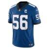 Quenton Nelson Indianapolis Colts Nike Vapor F.U.S.E. Limited Jersey - Blue - Side View