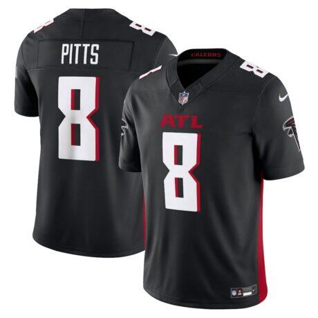 Kyle Pitts Atlanta Falcons Nike Vapor F.U.S.E. Limited Jersey - Black - Front View