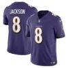Lamar Jackson Baltimore Ravens Nike Vapor F.U.S.E. Limited Jersey - Purple - Front View