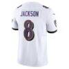 Lamar Jackson Baltimore Ravens Nike Vapor F.U.S.E. Limited Jersey - White - Detail View