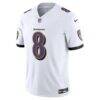 Lamar Jackson Baltimore Ravens Nike Vapor F.U.S.E. Limited Jersey - White - Side View