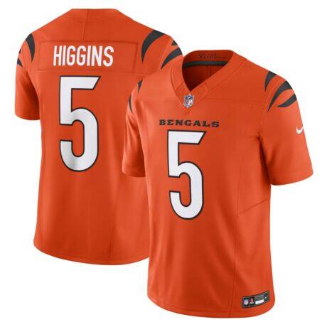 Tee Higgins Cincinnati Bengals Nike Vapor F.U.S.E. Limited Jersey - Orange - Front View