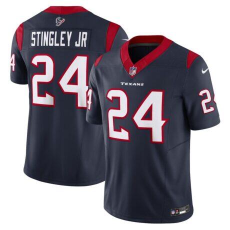 Derek Stingley Jr. Houston Texans Nike Vapor F.U.S.E. Limited Jersey - Navy - Front View