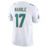Jaylen Waddle Miami Dolphins Nike Vapor F.U.S.E. Limited Jersey - White - Detail View