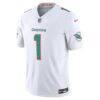 Tua Tagovailoa Miami Dolphins Nike Vapor F.U.S.E. Limited Jersey - White - Side View