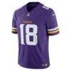 Justin Jefferson Minnesota Vikings Nike Vapor F.U.S.E. Limited Jersey - Purple - Side View