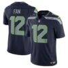 12s Seattle Seahawks Nike Vapor F.U.S.E. Limited Jersey - Navy - Front View