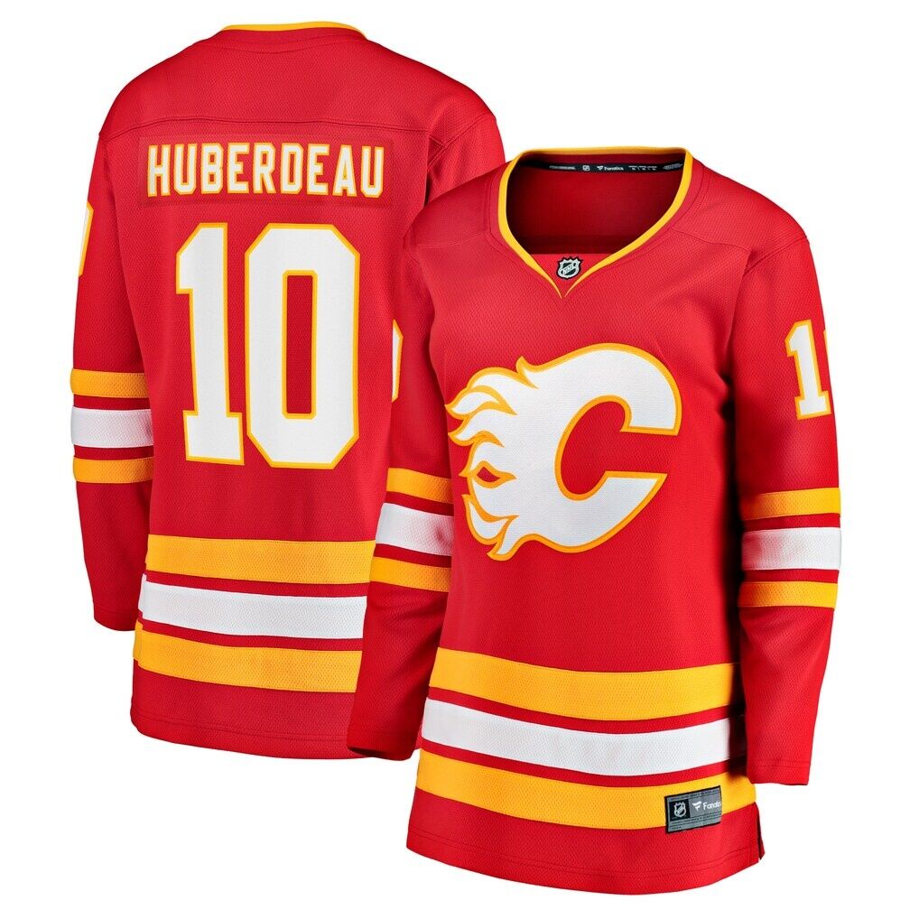 Jonathan Huberdeau Calgary Flames Fashion7 Women's Home Breakaway Player Jersey