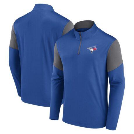 Toronto Blue Jays Fashion7 Logo Quarter-Zip Top - - Front View
