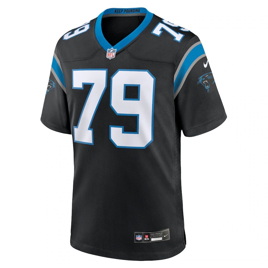 Ikem Ekwonu Carolina Panthers Nike Game Jersey