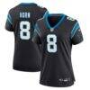 Jaycee Horn Carolina Panthers Nike Women's Player Jersey - Black - Front View