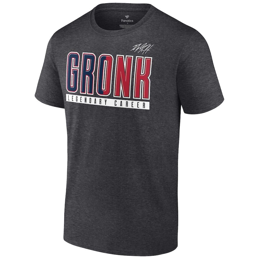 Rob Gronkowski Fashion7 Career Stats T-Shirt - Heather Charcoal