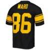 Hines Ward Pittsburgh Steelers Mitchell & Ness Legacy Replica Jersey - Black - Detail View