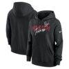 Houston Texans Nike Women's Wordmark Club Fleece Hoodie - Black - Front View