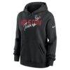 Houston Texans Nike Women's Wordmark Club Fleece Hoodie - Black - Side View