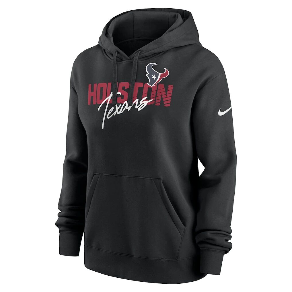 Houston Texans Nike Women's Wordmark Club Fleece Hoodie