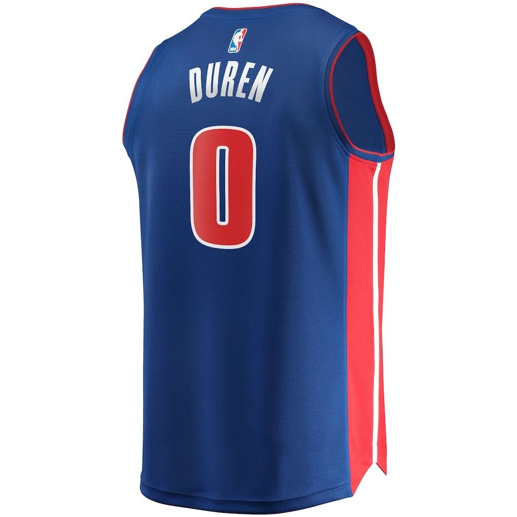 Jalen Duren Detroit Pistons Fashion7 Fast Break Replica Jersey - Icon Edition
