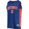 Jalen Duren Detroit Pistons Fashion7 Fast Break Replica Jersey - Blue - Side View