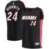 Haywood Highsmith Miami Heat Fashion7 2021/22 Fast Break Replica Jersey - Black - Front View