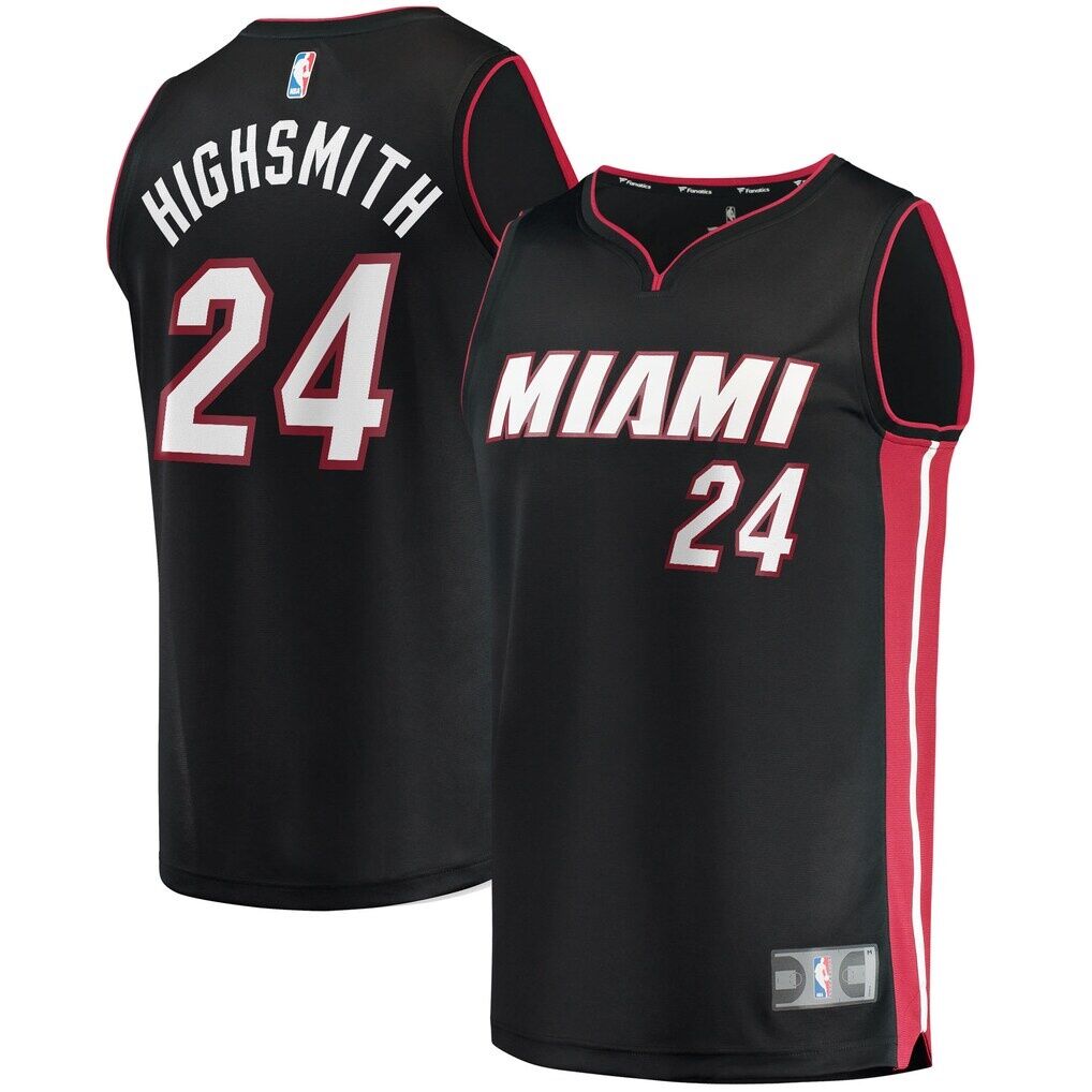 Haywood Highsmith Miami Heat Fashion7 2021/22 Fast Break Replica Jersey - Icon Edition
