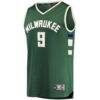 Bobby Portis Milwaukee Bucks Fashion7 Fast Break Replica Jersey - Green - Side View