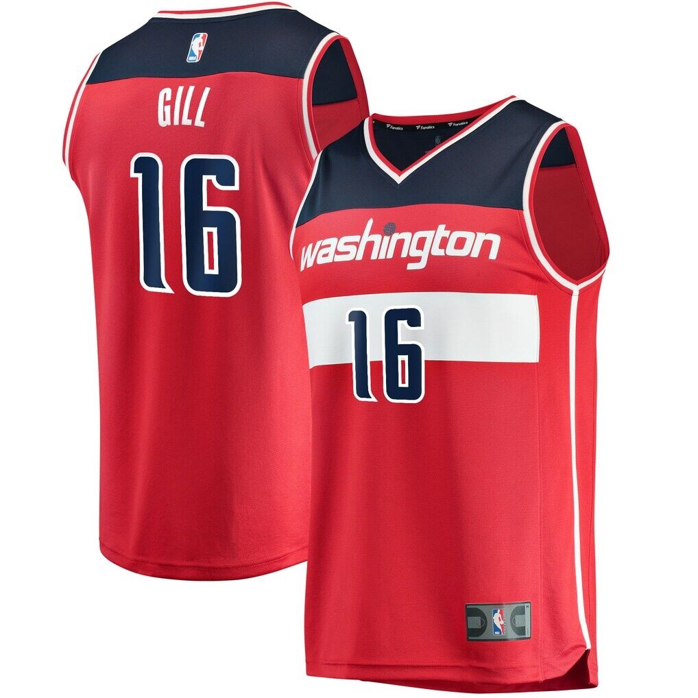 Anthony Gill Washington Wizards Fashion7 Fast Break Replica Jersey - Icon Edition