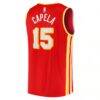 Clint Capela Atlanta Hawks Fashion7 2021/22 Fast Break Replica Jersey - Red - Detail View