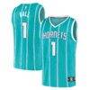 LaMelo Ball Charlotte Hornets Fashion7 Fast Break Replica Jersey - Teal - Front View