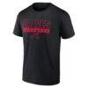 Atlanta Braves In The Mitt T-Shirt - Black - Side View