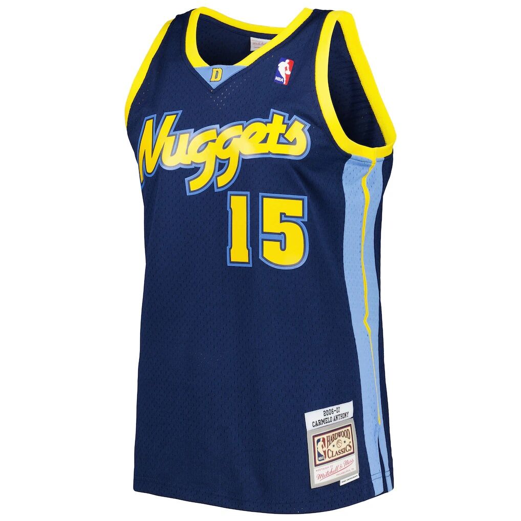Carmelo Anthony Denver Nuggets Mitchell & Ness Hardwood Classics Swingman Jersey