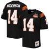 Ken Anderson Cincinnati Bengals 1981 Mitchell & Ness Authentic Throwback Retired Player Jersey - Black - Front View