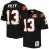 Ken Riley Cincinnati Bengals 1981 Mitchell & Ness Authentic Throwback Retired Player Jersey - Black - Front View