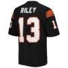 Ken Riley Cincinnati Bengals 1981 Mitchell & Ness Authentic Throwback Retired Player Jersey - Black - Side View