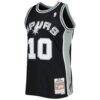 Dennis Rodman San Antonio Spurs Mitchell & Ness 1993/94 Hardwood Classics Swingman Jersey - Black - Front View