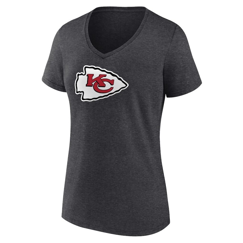 Kansas City Chiefs Women’s Primary Team Logo V-Neck T-Shirt