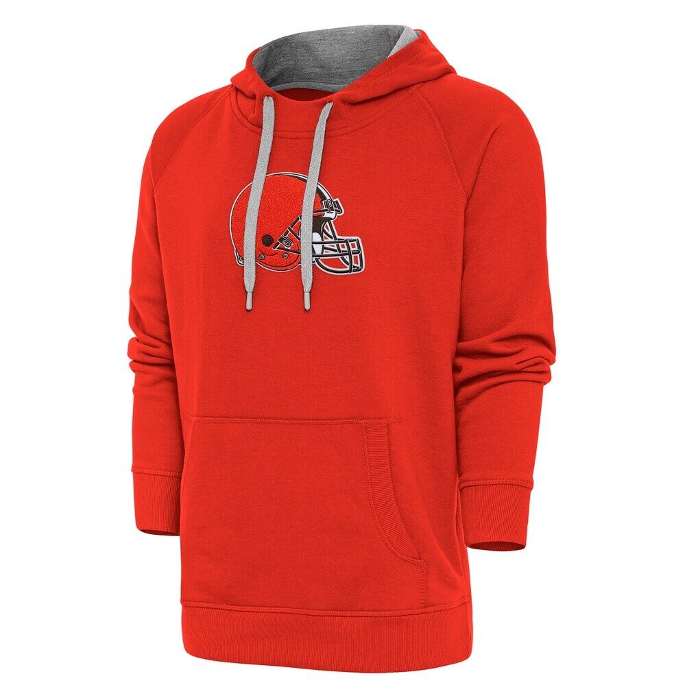 Cleveland Browns Antigua Victory Chenille Pullover Hoodie
