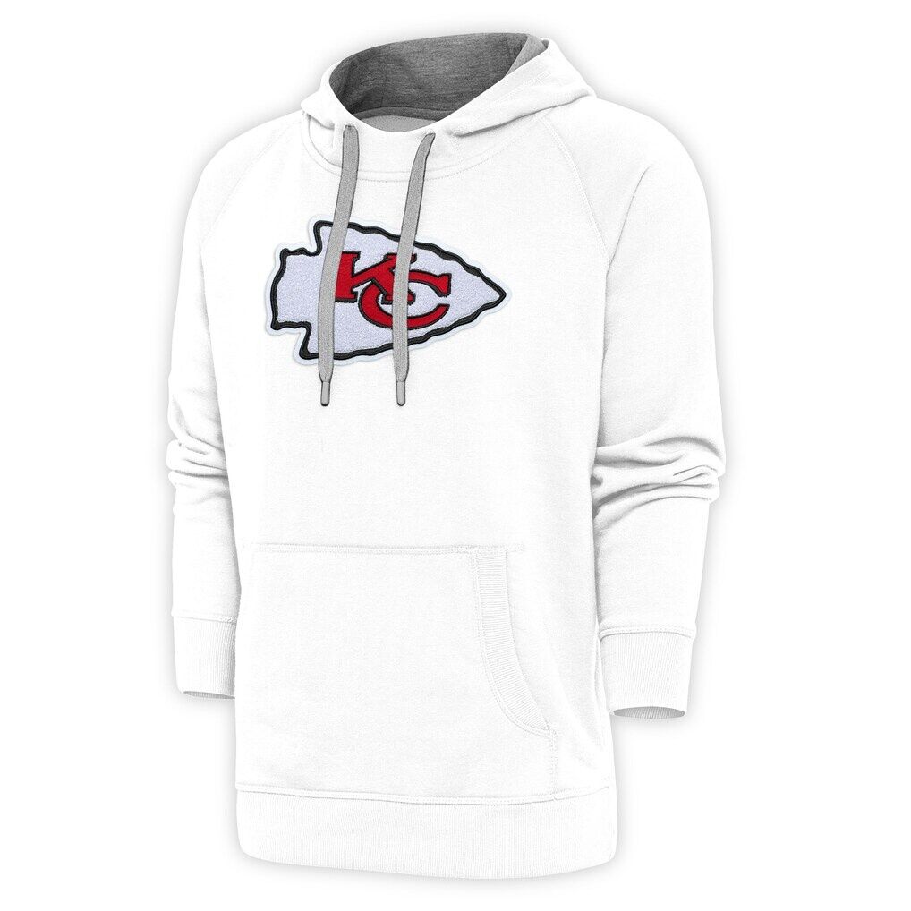 Kansas City Chiefs Antigua Victory Chenille Pullover Hoodie