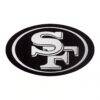 San Francisco 49ers Antigua Metallic Logo Victory Pullover Hoodie - White - Alt1
