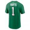 Jalen Hurts Philadelphia Eagles Nike Player Name & Number T-Shirt - - Detail View