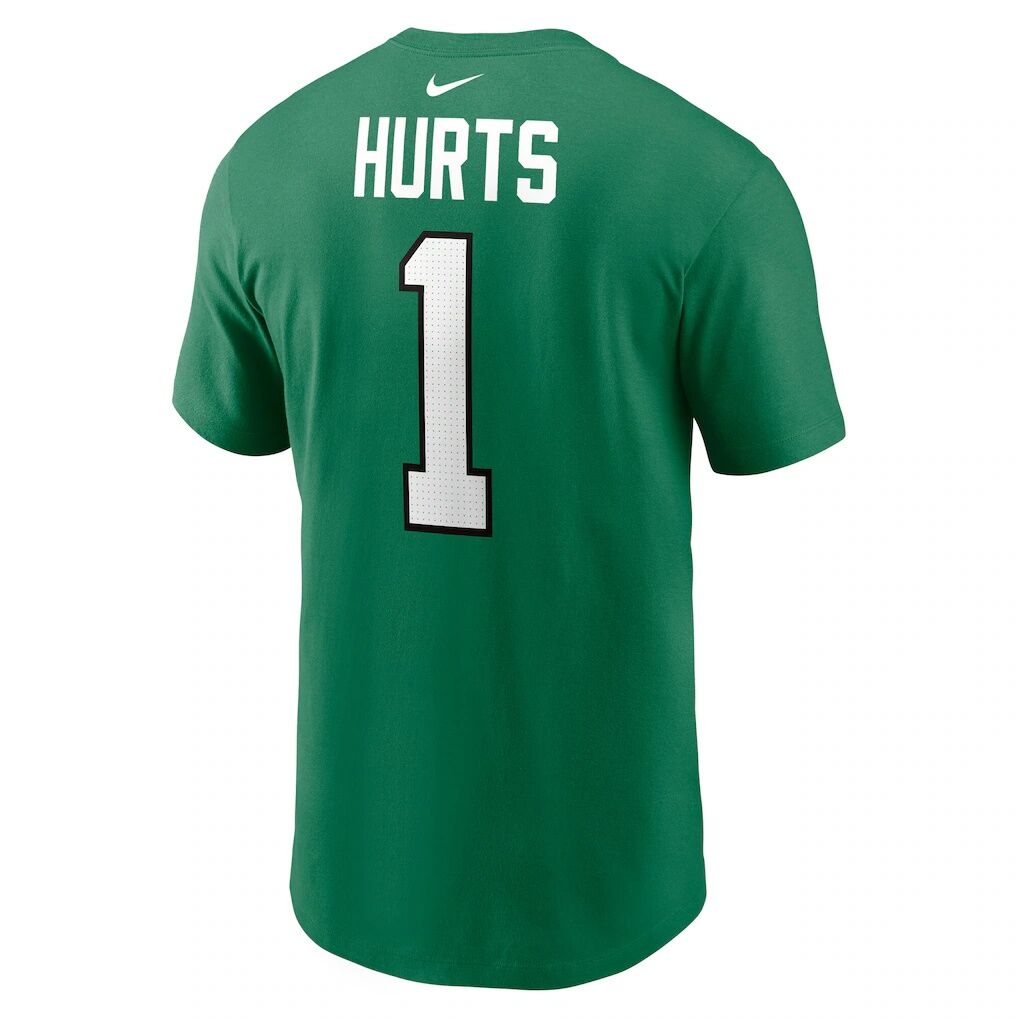 Jalen Hurts Philadelphia Eagles Nike Player Name & Number T-Shirt - Kelly Green