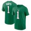Jalen Hurts Philadelphia Eagles Nike Player Name & Number T-Shirt - - Front View