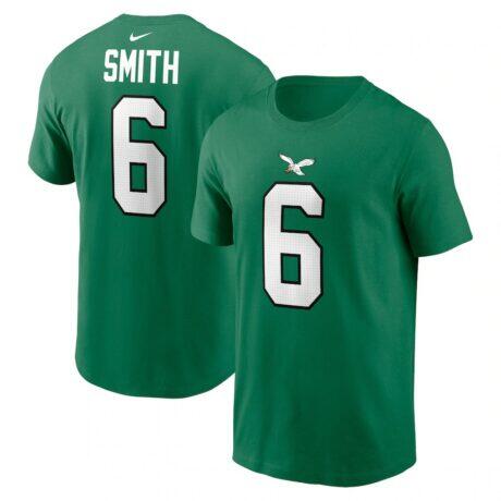 DeVonta Smith Philadelphia Eagles Nike Name & Number T-Shirt - - Front View