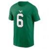 DeVonta Smith Philadelphia Eagles Nike Name & Number T-Shirt - - Side View